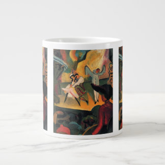 Ballet Russes, Russian Ballet by August Macke Large Coffee Mug