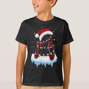 Ballet Scute Ss Cute Sss Christmas Lights Santa Ba T-Shirt