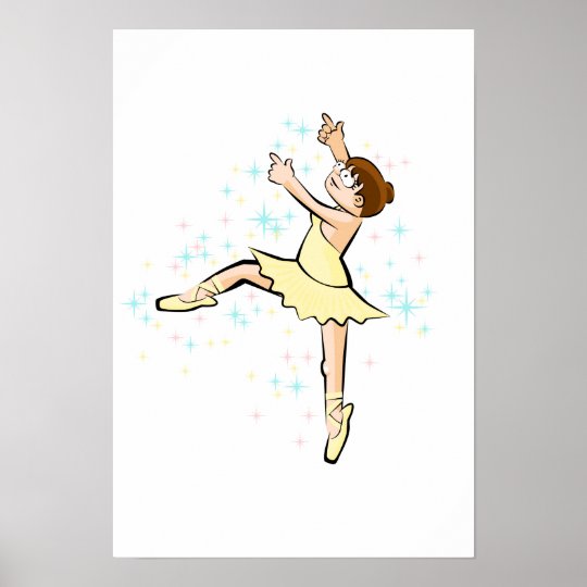 Ballet shoe of Ballet a glamor jump Poster