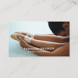 Ballet Shoes, Ballerina Dancer, Dancing Instructor Business Card