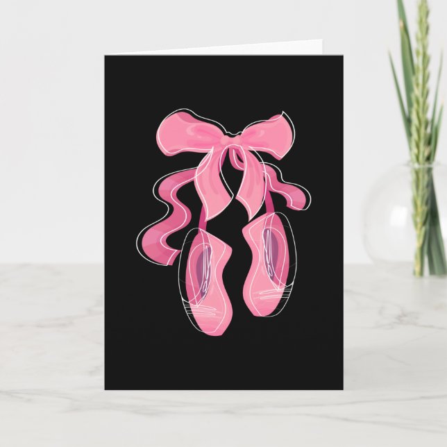 Ballet Shoes Ballet Dance Dancers Card (Front)