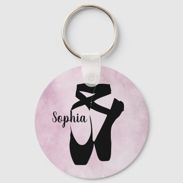Ballet Shoes Design Keychain (Front)