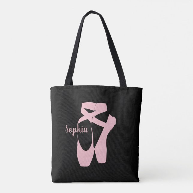 Ballet Shoes Design Tote Bag (Back)