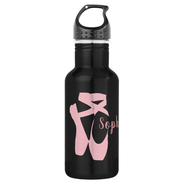Ballet Shoes Slippers Design Smaller Water Bottle (Front)