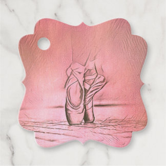 Ballet Shoes Sophisticated Ballerina Favour Tags