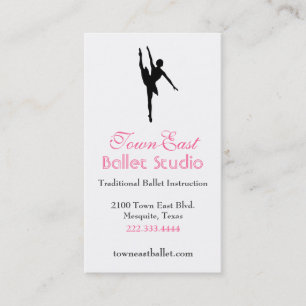 Ballet Silhouette Business Card