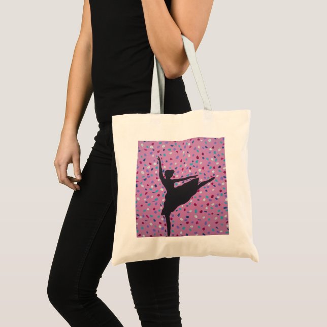 Ballet Silhouette  Tote Bag (Front (Product))