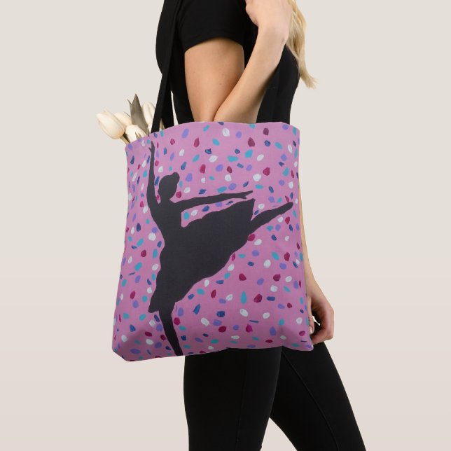 Ballet Silhouette  Tote Bag (Close Up)