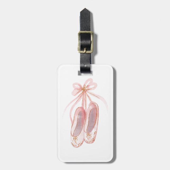 Ballet Slipper  Luggage Tag (Front Vertical)