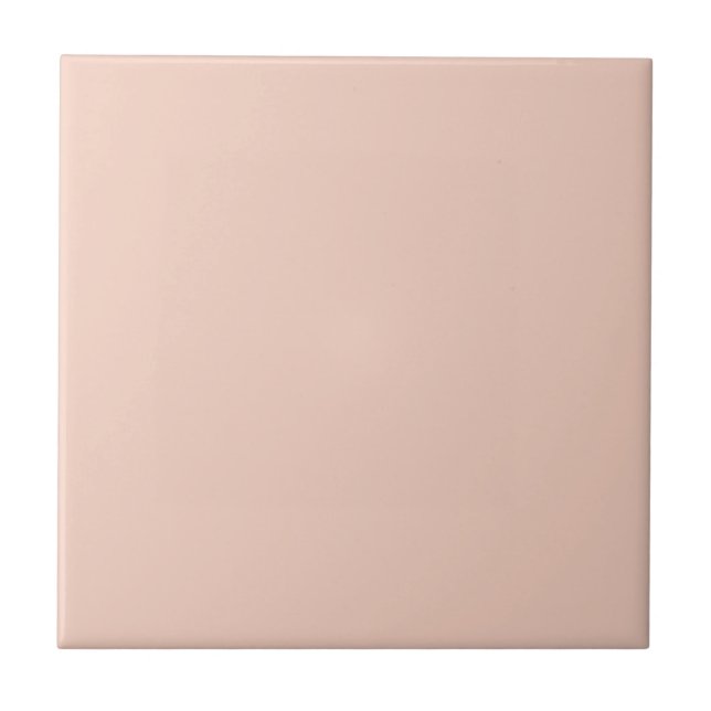 Ballet Slipper Pink Solid Colour | Classic Elegant Tile (Front)
