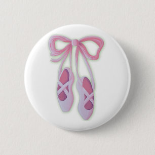 Ballet Slippers 6 Cm Round Badge