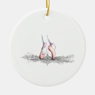 Ballet Slippers Ceramic Tree Decoration