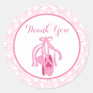 Ballet Slippers Favour Stickers