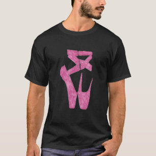 Ballet Slippers Hand Drawn Design T-Shirt