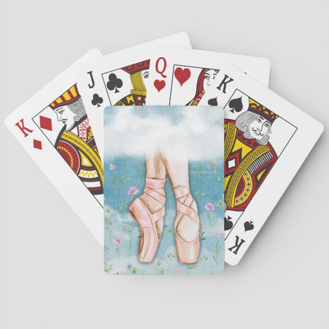 Ballet Slippers Playing Cards (Back)