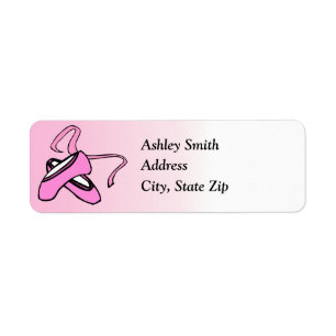 Ballet Slippers Return Address Labels