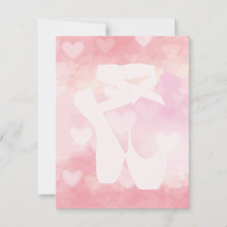 Ballet Slippers Thank You Card