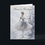 Ballet Snow Queen Snowflake Ballerina Christmas Holiday Card<br><div class="desc">Embrace the grace and beauty of the winter season with our "Ballet Snow Queen Snowflake Ballerina Christmas Holiday Card." This enchanting card features a beautiful ballerina, exuding elegance and magic. Reminiscent of the Waltz of the Snowflakes from The Nutcracker Suite. Celebrate the spirit of the holidays and send your warmest...</div>
