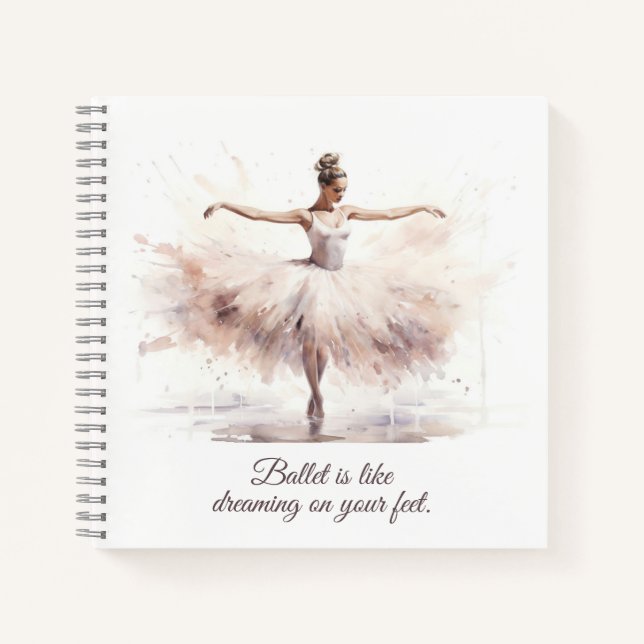 Ballet Spiral Notebook (Front)