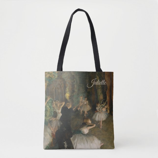 Ballet Stage Rehearsal | Edgar Degas Impressionist Tote Bag (Front)