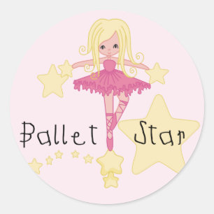 Ballet Star Tshirts and Gifts Classic Round Sticker