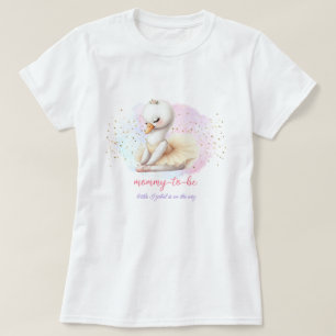 Ballet Swan Baby Girl Shower Mummy-To-Be T-Shirt