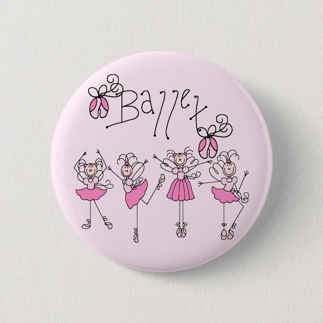Ballet T-shirts and Gifts 6 Cm Round Badge (Front)