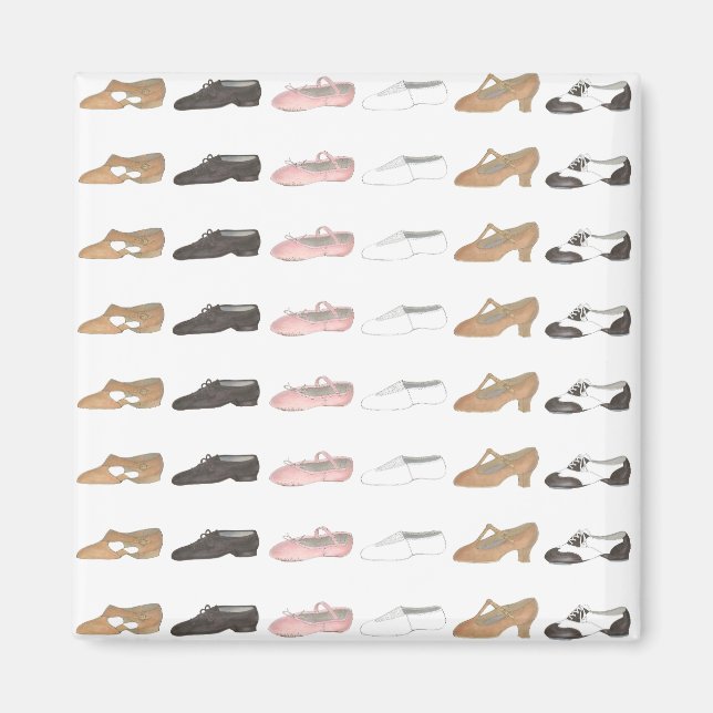 Ballet Tap Jazz Acro Lyrical Dance Shoe Magnet (Front)