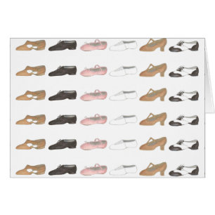 Ballet Tap Jazz Acro Lyrical Dance Shoes Card