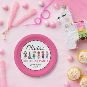 Ballet Tap Jazz Acro Lyrical Dancer Birthday Party Paper Plate