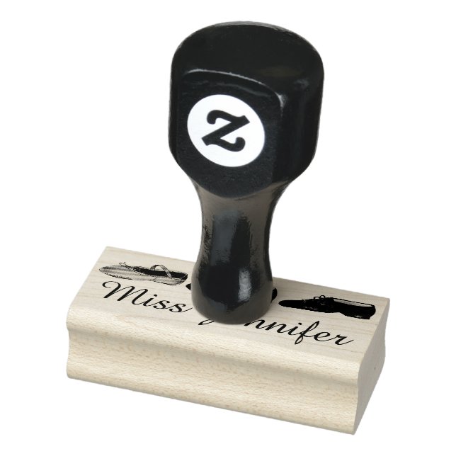 BALLET TAP JAZZ Personalised Dance Teacher Stamp (Stamp)