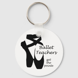 Ballet Teachers Ballerina Pointe Shoes Keychain