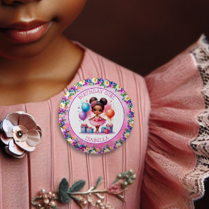 Ballet Themed Girl's Birthday Party 6 Cm Round Badge