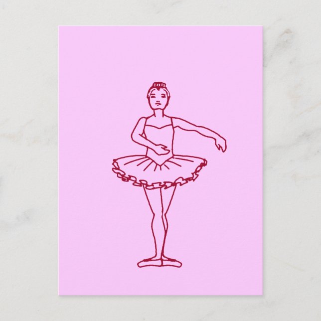 Ballet Third Position Postcard (Front)