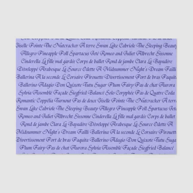 Ballet Tissue Paper (Front)