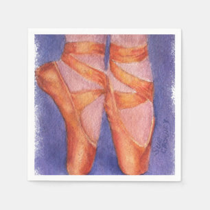 BALLET TOE SHOES PAPER NAPKINS
