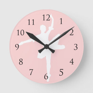 Ballet Wall Click Round Clock