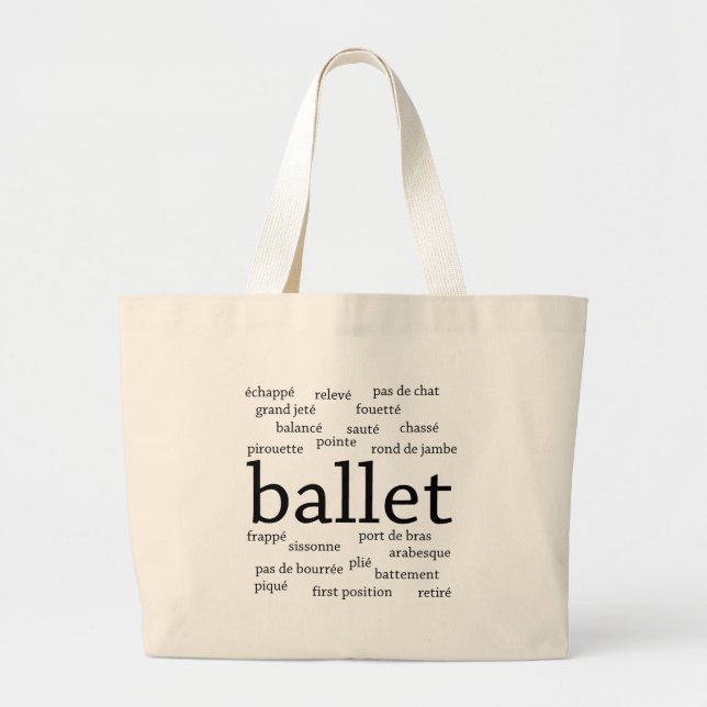 Ballet Words Bag (Front)