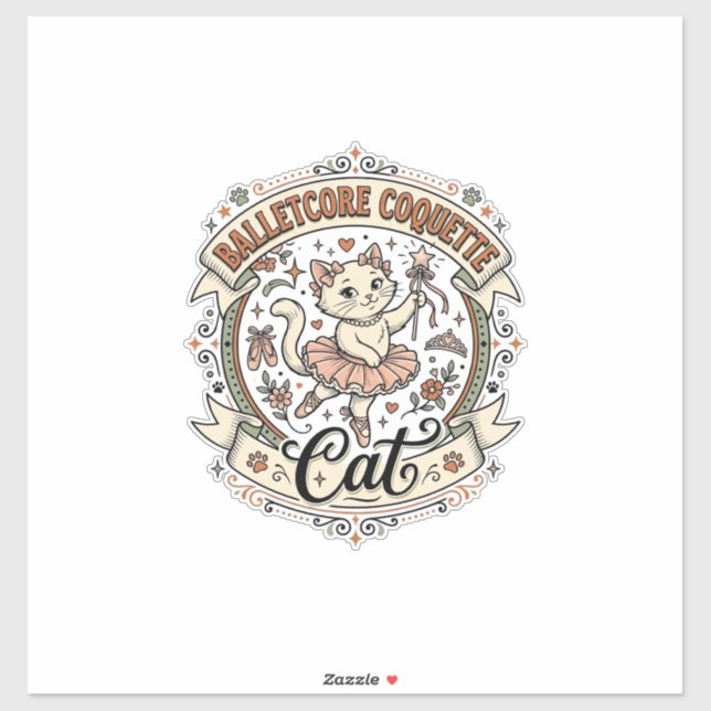 Balletcore Coquette Cat Balletcore Coquette Cat Vi (Sheet)