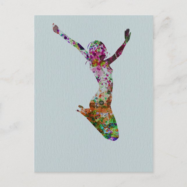 Ballette watercolor postcard (Front)