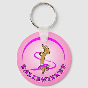 Ballewiener Dachshund Themed Keychain