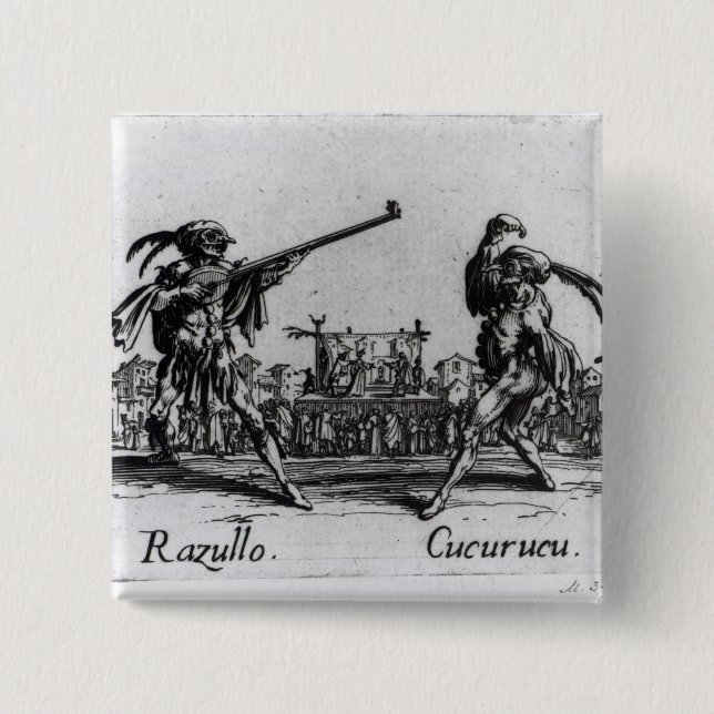 Balli de Sfessania, c.1622 15 Cm Square Badge (Front)