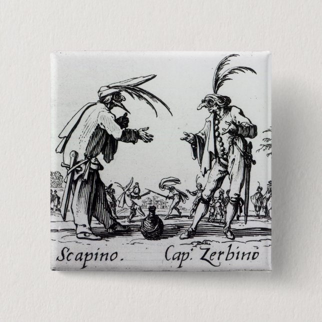 Balli de Sfessania, c.1622 2 15 Cm Square Badge (Front)