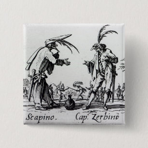 Balli de Sfessania, c.1622 2 15 Cm Square Badge