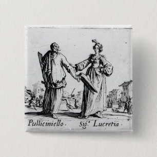 Balli de Sfessania, c.1622 2 15 Cm Square Badge