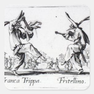 Balli de Sfessania, c.1622 Square Sticker