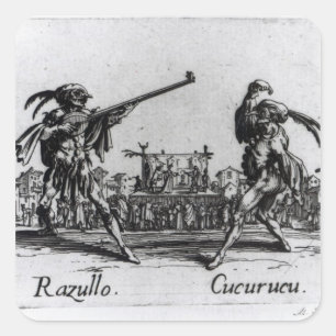 Balli de Sfessania, c.1622 Square Sticker