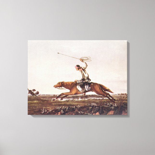 Balling Ostriches Canvas Print (Front)