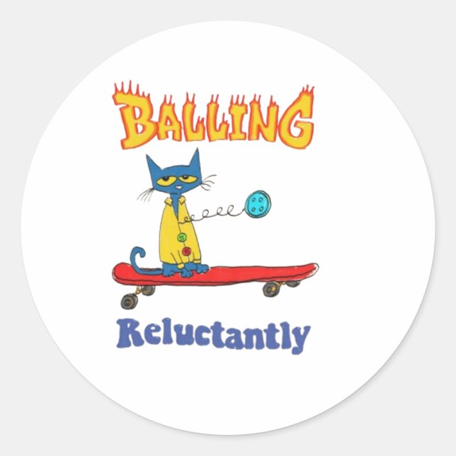 Balling Short Sleeve  Classic Round Sticker (Front)