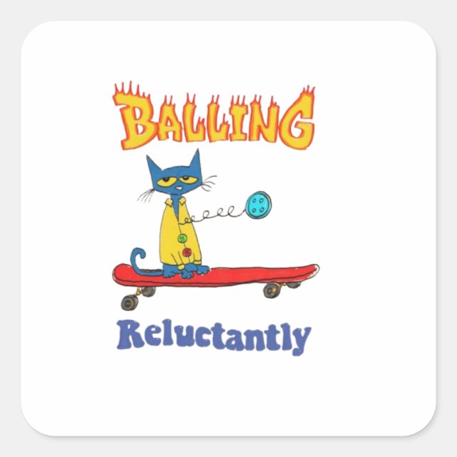 Balling Short Sleeve  Square Sticker (Front)